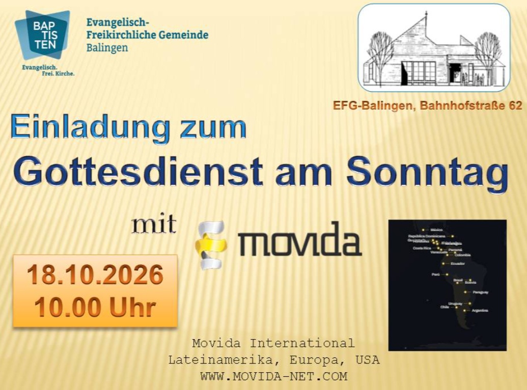 Movida Gottesdienst Oktober 26