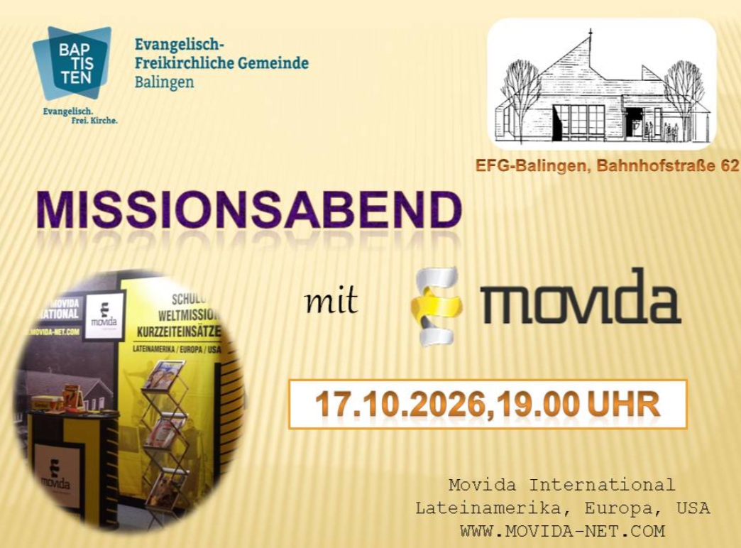 Movida Missionsabend Oktober 26